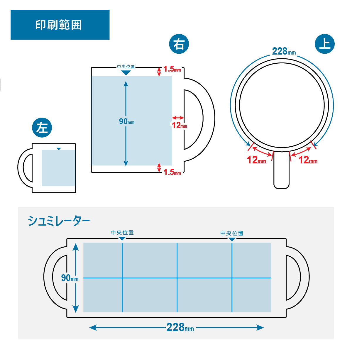 プリント可能範囲