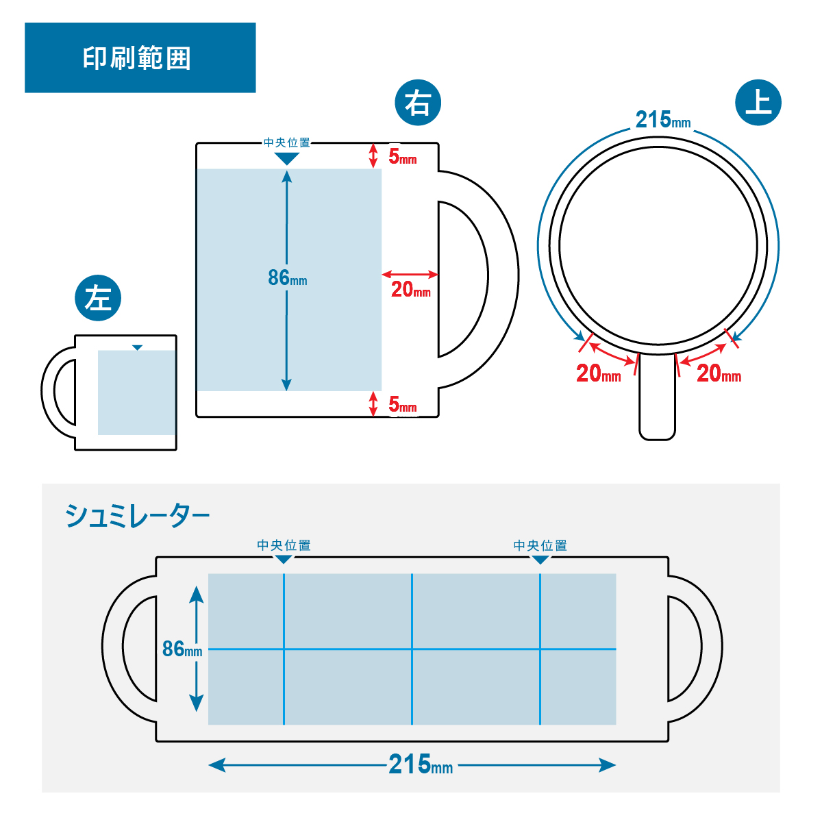 プリント可能範囲